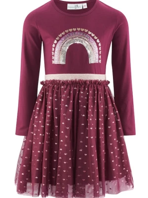Foto van product happy girls Jurk bessen / rosa / eosine / zilver
