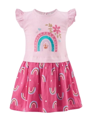 Foto van product happy girls Jurk blauw / grasgroen / pink / rosa