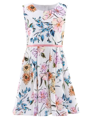 Foto van product happy girls Jurk blauw / perzik / zwart / wit