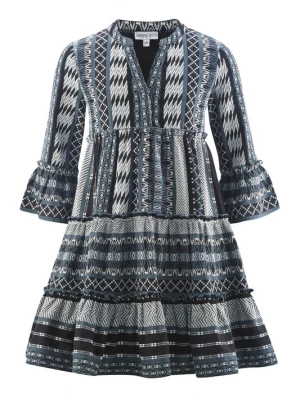 Foto van product happy girls Jurk blauw / zwart / wit