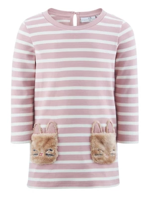 Foto van product happy girls Jurk brokaat / rosa / wit