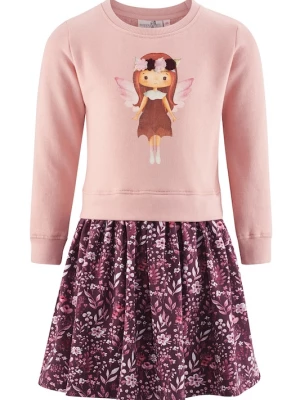 Foto van product happy girls Jurk bruin / bessen / pink / wit
