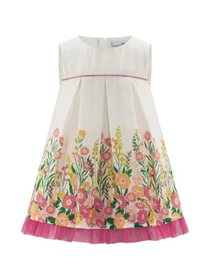 Foto van product happy girls Jurk crème / geel / groen / fuchsia