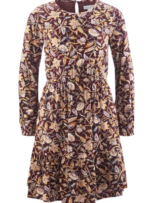Foto van product happy girls Jurk donkerblauw / goudgeel / donkerrood / wit