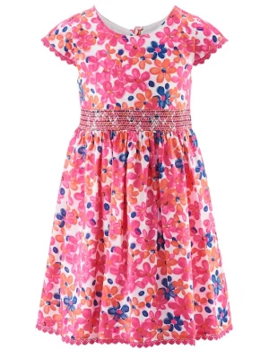 Foto van product happy girls Jurk donkerblauw / oranje / pink / wit