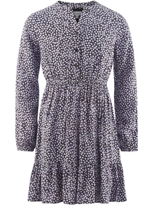 Foto van product happy girls Jurk donkerlila / zwart / wit