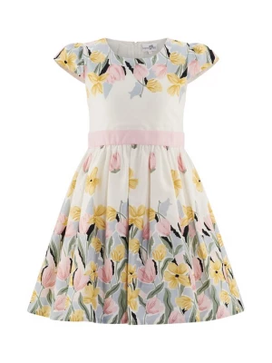 Foto van product happy girls Jurk ecru / lichtblauw / geel / zwart