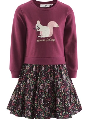 Foto van product happy girls Jurk 'Eichhörnchen' navy / lichtgroen / pastelroze / donkerrood