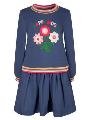 Foto van product happy girls Jurk enziaan / safraan / framboos / pastelrood