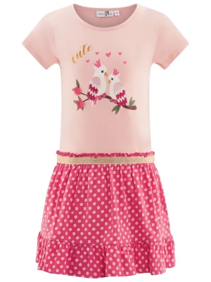 Foto van product happy girls Jurk goud / pink / rosa / wit