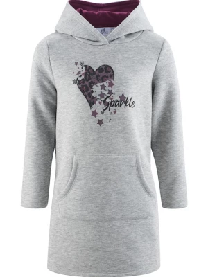 Foto van product happy girls Jurk grijs gemêleerd / donkerlila / zwart