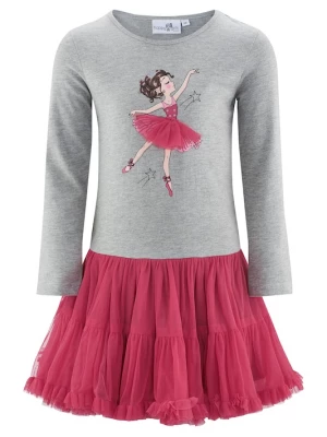 Foto van product happy girls Jurk grijs gemêleerd / rosa / rood / zwart