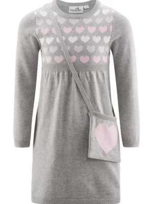 Foto van product happy girls Jurk grijs gemêleerd / sering / rosa / wit