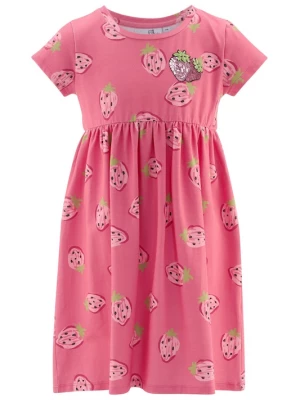 Foto van product happy girls Jurk groen / pink / rosa / framboos