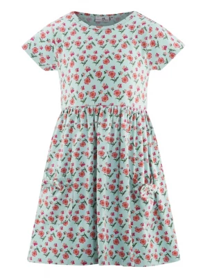 Foto van product happy girls Jurk hemelsblauw / spar / magenta / oudroze