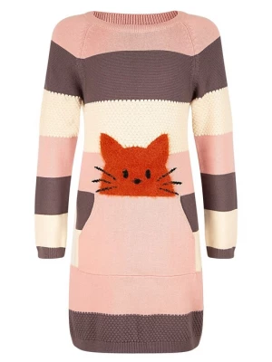 Foto van product happy girls Jurk ivoor / donkeroranje / rosa / zwart