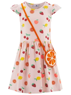 Foto van product happy girls Jurk jade groen / oranje / abrikoos / rosa