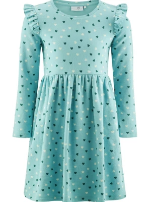 Foto van product happy girls Jurk lichtbeige / aqua / donkergroen
