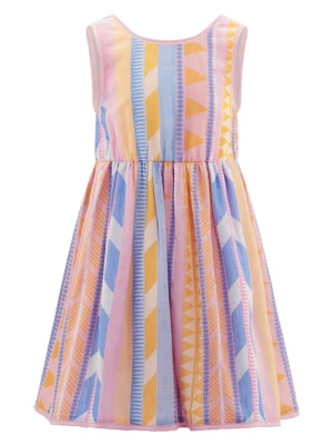 Foto van product happy girls Jurk lichtblauw / geel / oudroze