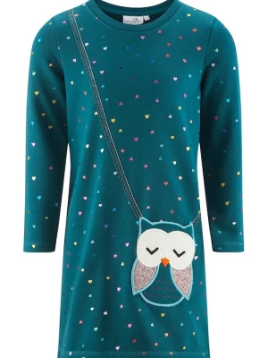 Foto van product happy girls Jurk lichtblauw / goud / smaragd / wit