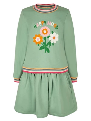 Foto van product happy girls Jurk lichtgroen / donkergroen / donkeroranje / natuurwit