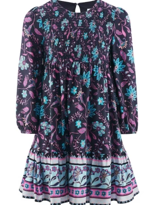 Foto van product happy girls Jurk marine / azuur / perzik / pink