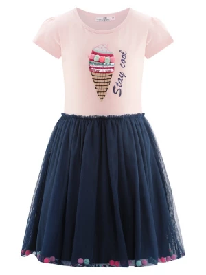 Foto van product happy girls Jurk marine / lichtblauw / pink / rosa