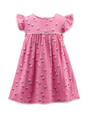 Foto van product happy girls Jurk marine / pitaja roze / wit