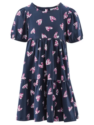 Foto van product happy girls Jurk navy / donkerroze / wit