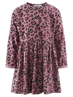 Foto van product happy girls Jurk oudroze / donkerroze / zwart