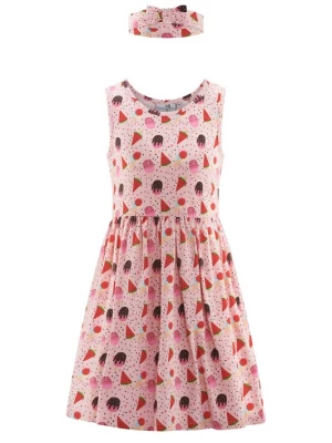 Foto van product happy girls Jurk rood / lichtrood