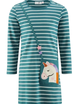 Foto van product happy girls Jurk smaragd / donkeroranje / rosa / wit