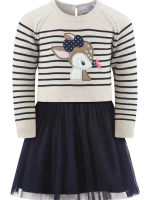 Foto van product happy girls Set ecru / navy / ombergrijs / wit