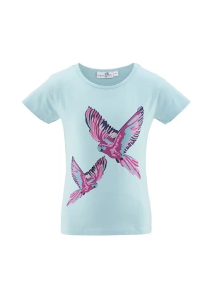 Foto van product happy girls Shirt lichtblauw / bessen / pink