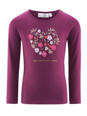Foto van product happy girls Shirt sering / roodviolet / wit