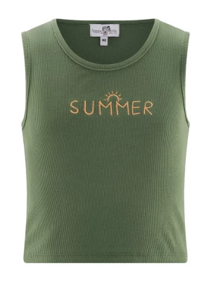 Foto van product happy girls Top olijfgroen / abrikoos