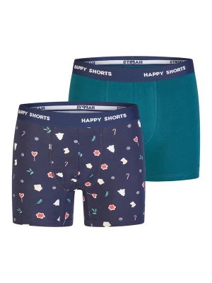 Foto van product Happy Shorts Boxershorts 'Christmas' navy / petrol