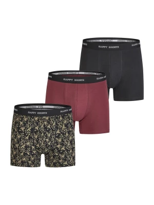 Foto van product Happy Shorts Boxershorts ' Jersey ' beige / bordeaux / zwart
