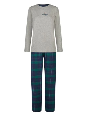 Foto van product Happy Shorts Pyjama 'Christmas' donkerblauw / grijs gemêleerd / groen