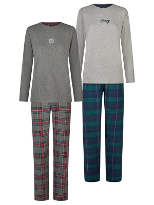 Foto van product Happy Shorts Pyjama 'Christmas' donkerblauw / grijs / groen / rood