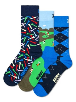 Foto van product Happy Socks Sokken 'Golf Cart' blauw / navy / lichtblauw / olijfgroen