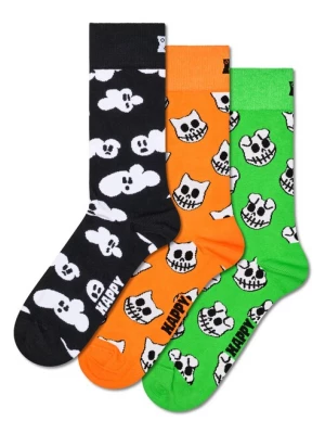 Foto van product Happy Socks Sokken 'Halloween' groen / oranje / zwart / wit