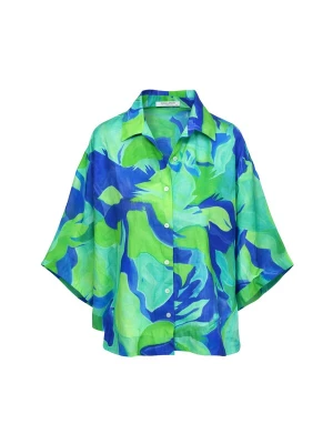 Foto van product Haris Cotton Blouse 'Haris Cotton' blauw / groen