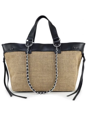 Foto van product HARPA Shopper 'SIERRA' beige / zwart