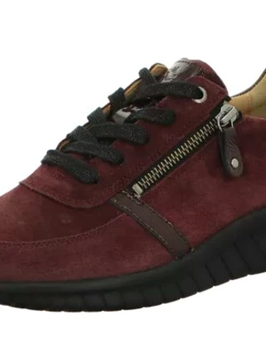 Foto van product Hartjes Veterschoen donkerbruin / wijnrood