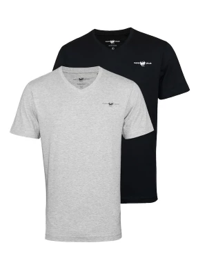 Foto van product HARVEY MILLER Shirt grijs gemêleerd / zwart / wit