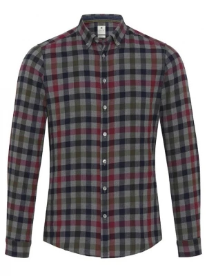 Foto van product Hatico Overhemd donkerblauw / grijs / olijfgroen / donkerrood