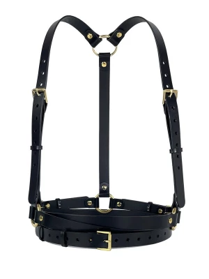 Foto van product Haute Cuir Riem 'Double Belt Harness' zwart