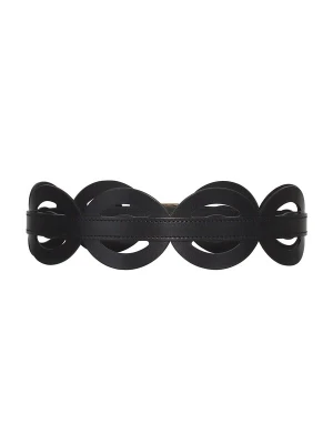 Foto van product Haute Cuir Riem 'Oval Cutout Belt' zwart