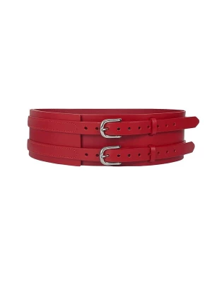 Foto van product Haute Cuir Riem 'Patrician Wide Belt' rood